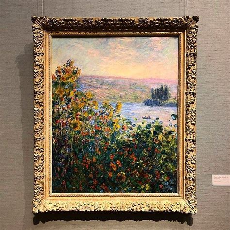 Claude Monet Flower Beds at Vétheuil Oil on Canvas 1881 On View