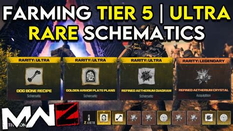 Farming Tier How To Get Ultra Rare Schematics Mw Zombies Aether