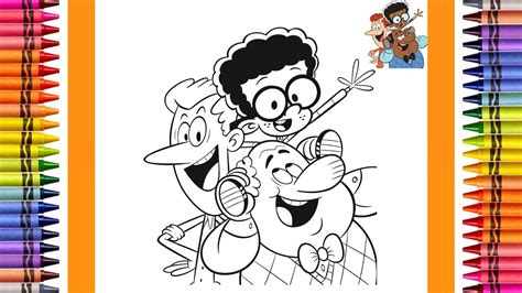 The Coloring Couple Presents Coloring Clyde Howard And Harold Mcbride From The Loud House