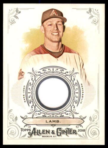 Topps Allen And Ginter Relics Fsrbjl Jake Lamb Ebay