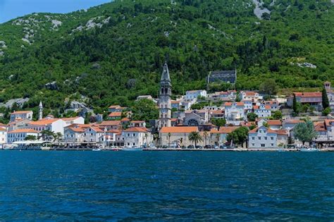 Premium Photo | Buildings on the coastline of montenegro