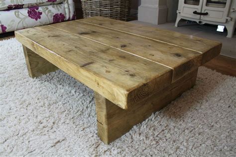 Rustic Reclaimed Pine Coffee Table Chunky Handmade Pine Coffee Table