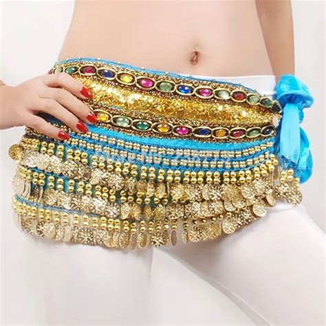 2016 High Quality New Belly Dance Belts Belly Dancing 338 Coins Hip