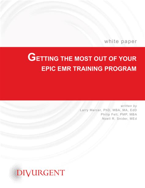 getting the most out of your epic emr training program