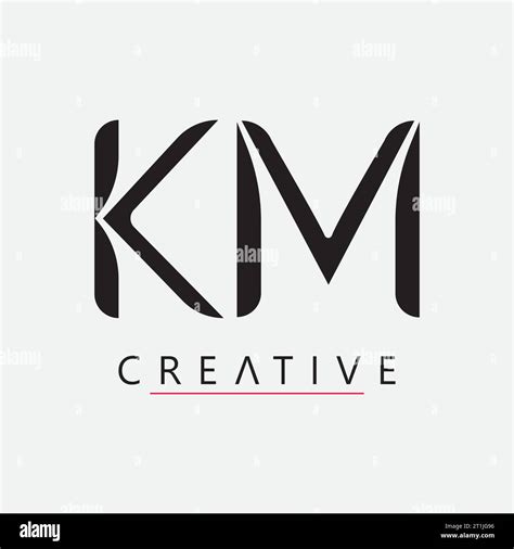 Logotipo De KM Con Formato Vectorize Logo Nombre Marca Imagen Vector