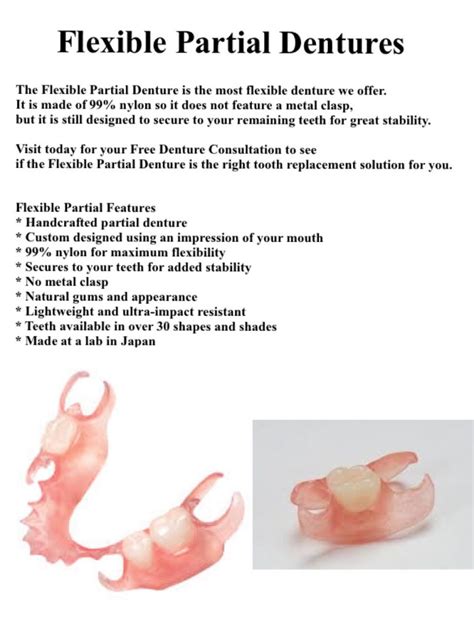 Flexible Partial Dentures are...well, Flexible - Hitomi Dental Office