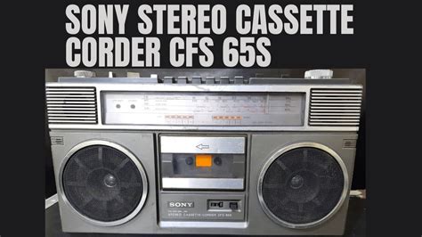 Sony Stereo Cassette Corder Cfs S How To Use Price And Connection In