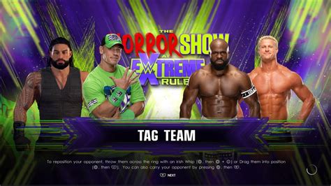 WWE2K22 ROMAN REGINS AND JOHN CENA VS DOLPH ZIGGLER AND APOLLO CREWS