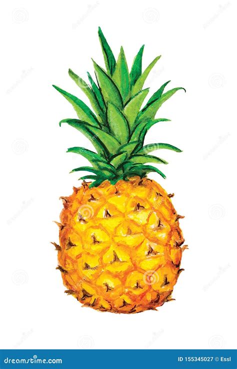 Pineapple Icon Tropical Exotic Fruit Shape Pattern Pineapple Hand