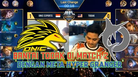 Bantai Onic E Sport Vs Todak Match Mpl Invitational Nation Cup