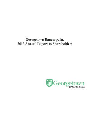 Fillable Online Georgetown Bancorp Inc Fax Email Print PdfFiller