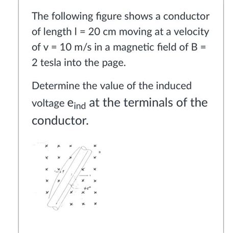 Solved The Following Figure Shows A Conductor Of Length I Chegg