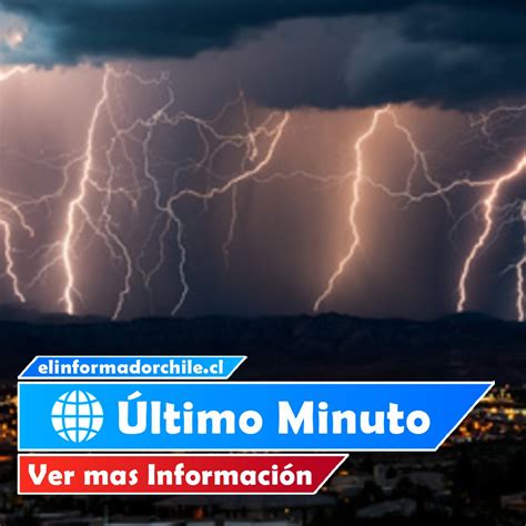 Alerta Meteorológica por tormentas eléctricas para 6 regiones del país