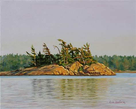 Georgian Bay Island 2 Painting By Liz Zahara Fine Art America