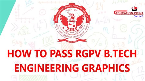 How To Pass Rgpv B Tech Engineering Graphics Youtube