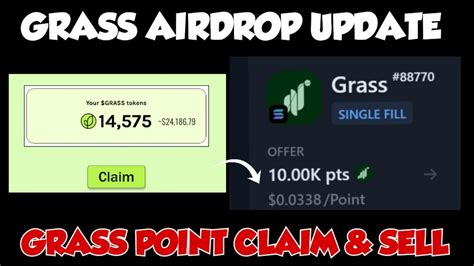 Grass Airdrop Claim And Sell Grass Points Epoch 5 Lunch YouTube