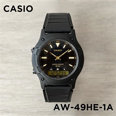 並行輸入品 日本未発売 訳あり 小キズあり CASIO STANDARD カシオ スタンダード AW 49HE 1A 腕時計 時計 ブランド