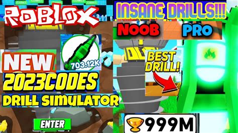 Roblox New Codes For Update Drill Simulator Youtube