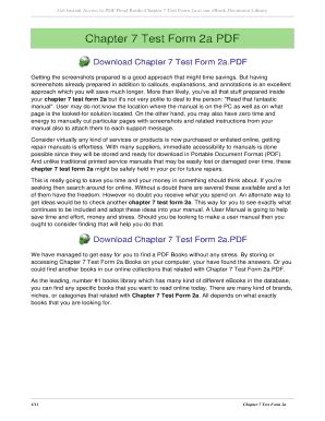 Chapter 7 Test Form 2a Fill Online Printable Fillable Blank