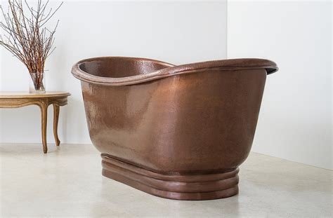 Hammered Freestanding Copper Bath The Copper Sink And Bath Company