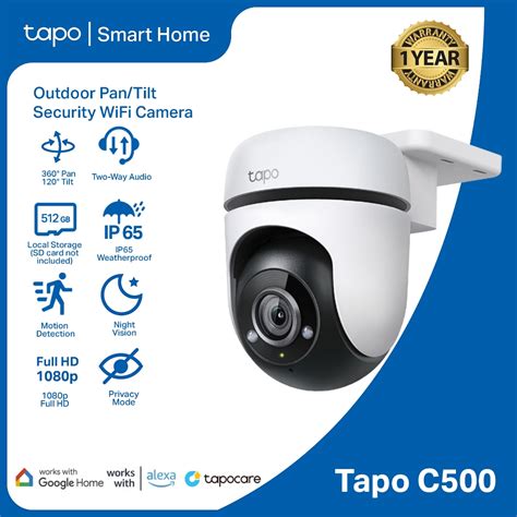 TP Link Tapo C500 Outdoor Wireless Security Camera 360 1080P Pan Tilt