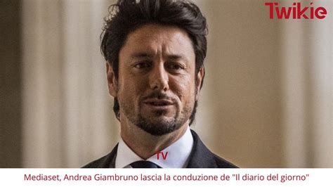 Mediaset Andrea Giambruno Lascia La Conduzione De Il Diario Del