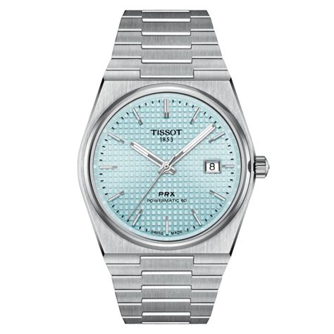 Tissot Prx Powermatic 80 Silver Stainless Steel Ice Blue Dial Automati Dreams Pakistan