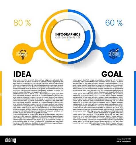 Infographic Template With Icons And 2 Options Or Steps Can Be Used For