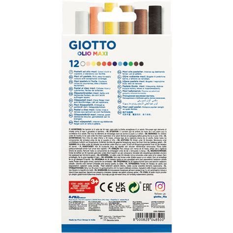 Pastelli Ad Olio Giotto Confezione 12 Pezzi Cartolibreria Gianna