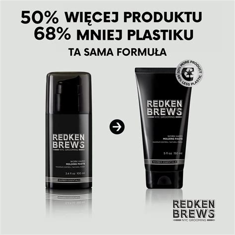 Redken Brews Work Hard Molding Paste pasta modelująca do włosów friser pl