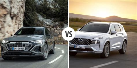 Audi Q8 E Tron VS Hyundai Santa Fe Autovergleich AUTOGOTT DE