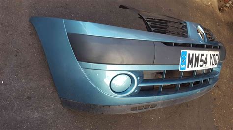 Renault Clio MK2 20012006 Front Bumper Blue Tef47 No Fogs Store