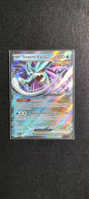 CARTE POKÉMON SERPENTE EAU 50 162 EV05 EX Forces Temporelles TEF FR EUR