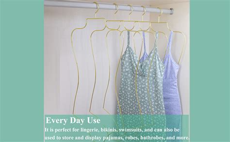 Amazon Synhozz Gold Body Shape Display Lingerie Hangers Pack