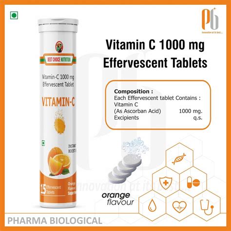 Vitamin C 1000 Mg Effervescent Tablet At Rs 25000bottle Vitamin