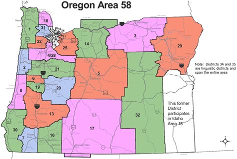 Oregon Districts | Oregon Area 58