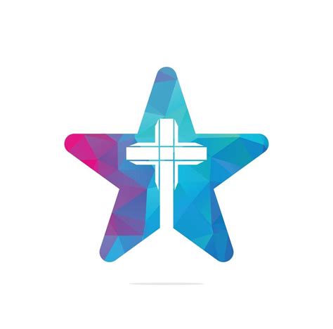 People Church Star Shape Logo Design Template Logo For Churches And