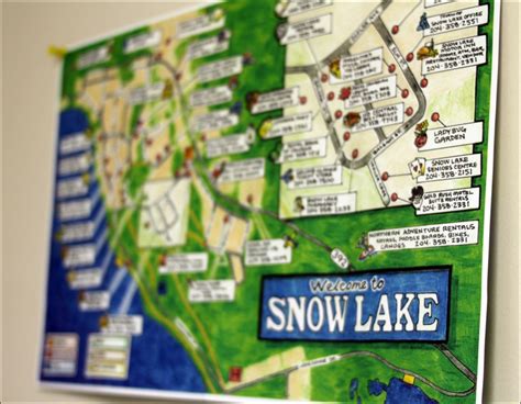 Hand Drawn Snow Lake Tourism Maps A Hit With Visitors Locals Flin