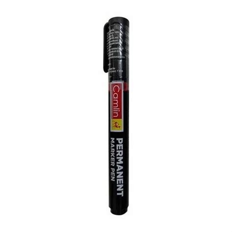 Black Plastic Camlin Permanent Marker Pen Model Name Number Bullet