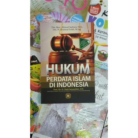 Jual Buku Hukum Perdata Islam Di Indonesia Beni Ahmad Saebani Ps