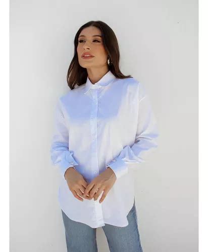 Camisa Feminina Oversized Modelagem Ampla Manga Longa Frete grátis