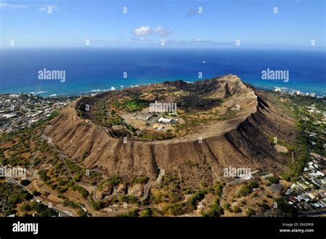 Diamond Head Hawaii Aerial