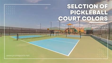 The Art of Pickleball Court Colors: Bring Aesthetics and Functionality ...