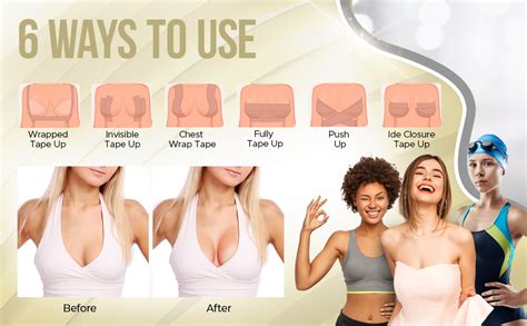 FASHLON Boob Tape 2 Roll Safe For Sensitive Skin Fits A DD Cups