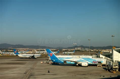 China Southern Jets Guangzhou Baiyun International Airport Editorial