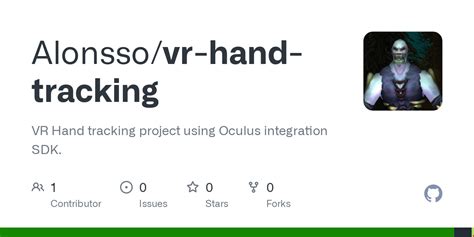 GitHub - Alonsso/vr-hand-tracking: VR Hand tracking project using ...