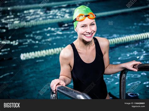 Smiling Swimmer Woman Image And Photo Free Trial Bigstock