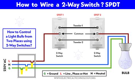 Staircase Wiring Diagram Controlling A Bulb From 2 Places