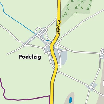 Podelzig Stadtpl Ne Und Landkarten