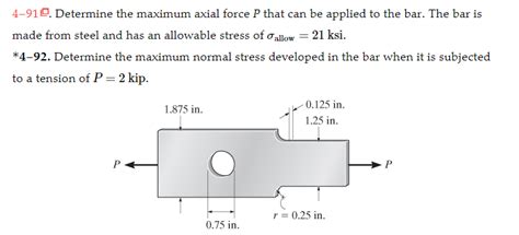 Determine The Maximum Axial Force P That Studyx